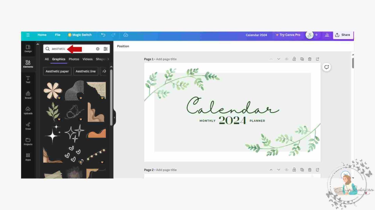 Tips Memilih Elemen Desain di Canva - April's Diary | Stories of My Journey